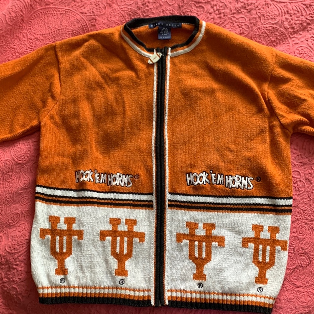 Sweater Vintage “Hook em Horns”